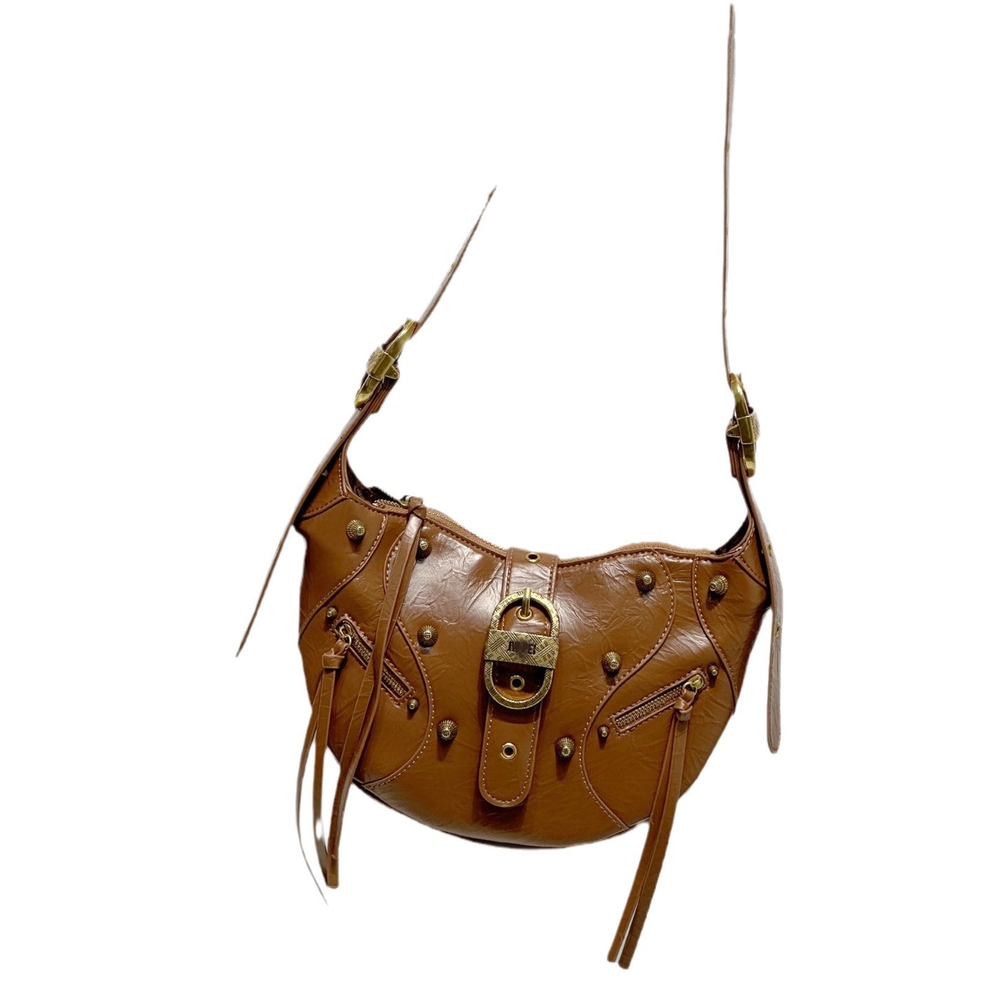 Women's High Versatile Quality Underarm Oil Wax Leather Women's Messenger Bag