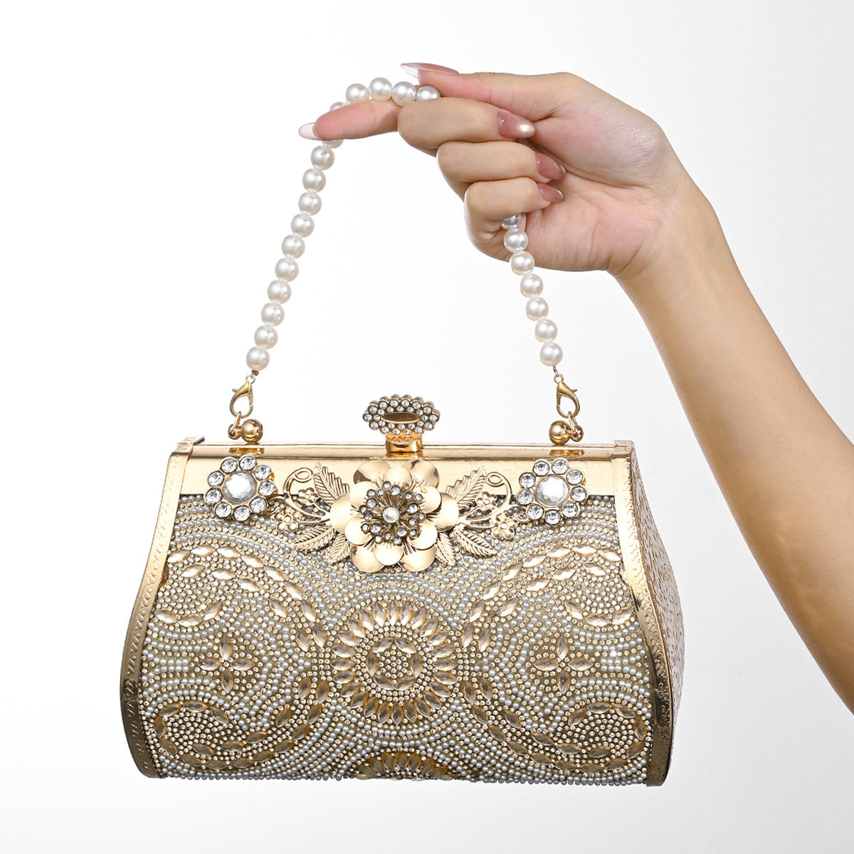 Women's Cheongsam Formal Dress Dinner Princess Diamond Large Handbags