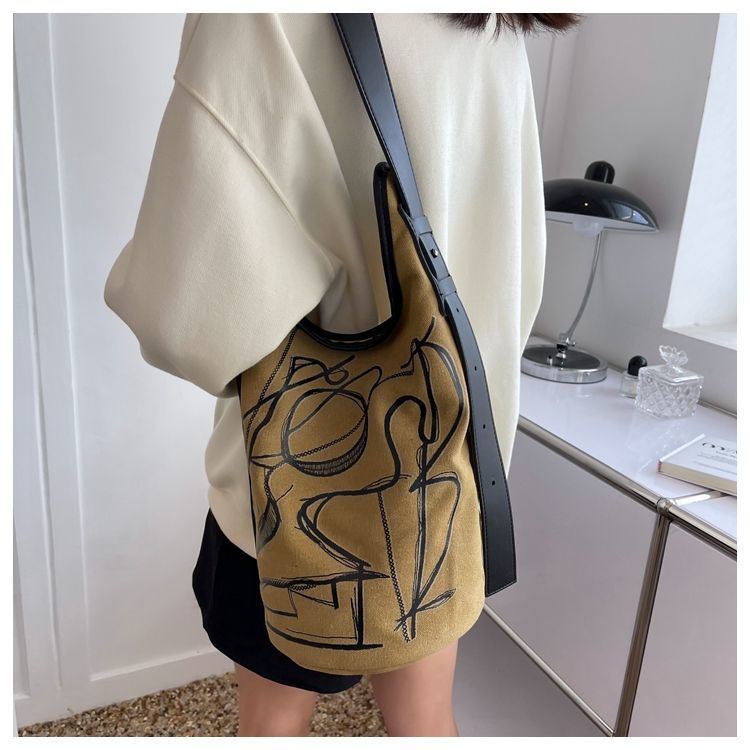 Women's Iti Canvas Fashion Summer Color Matching Women's Messenger Bag