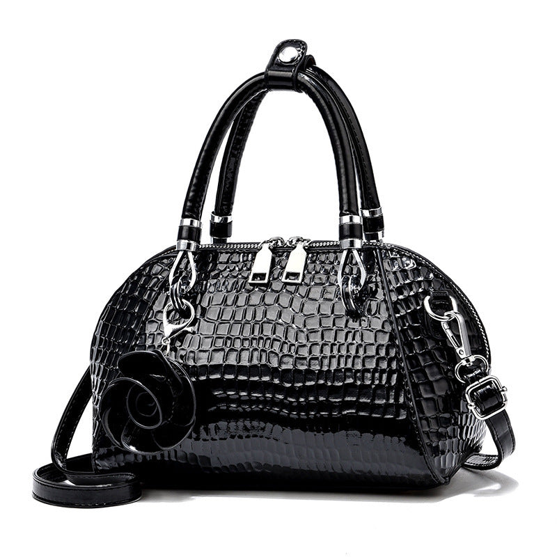 Stylish Women's Crocodile Pattern Shell Trend Women's Shoulder Bag