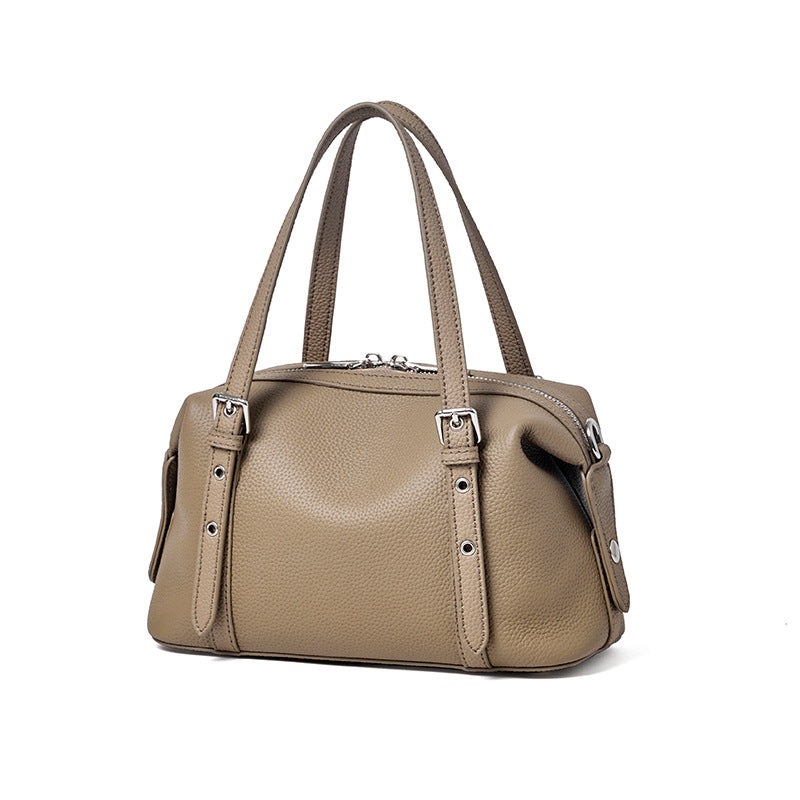 Women's Layer Cowhide Commuter High-grade Genuine Leather Women's Messenger Bag