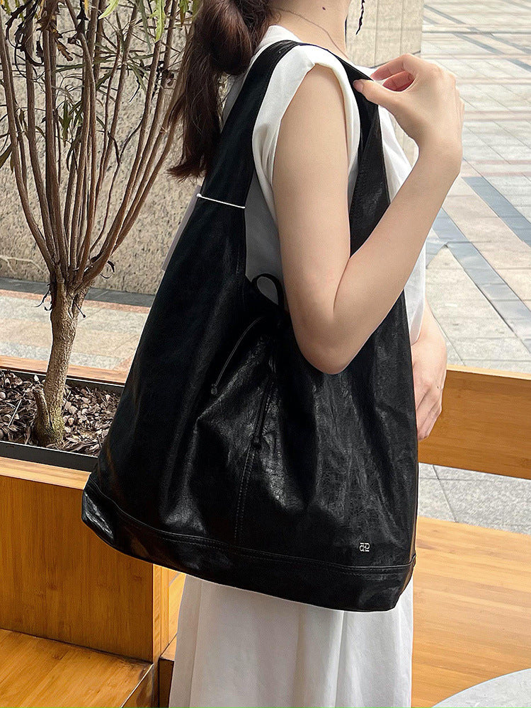 Bow Bandage Design Summer Genuine Leather Fashion Women's Shoulder Bag