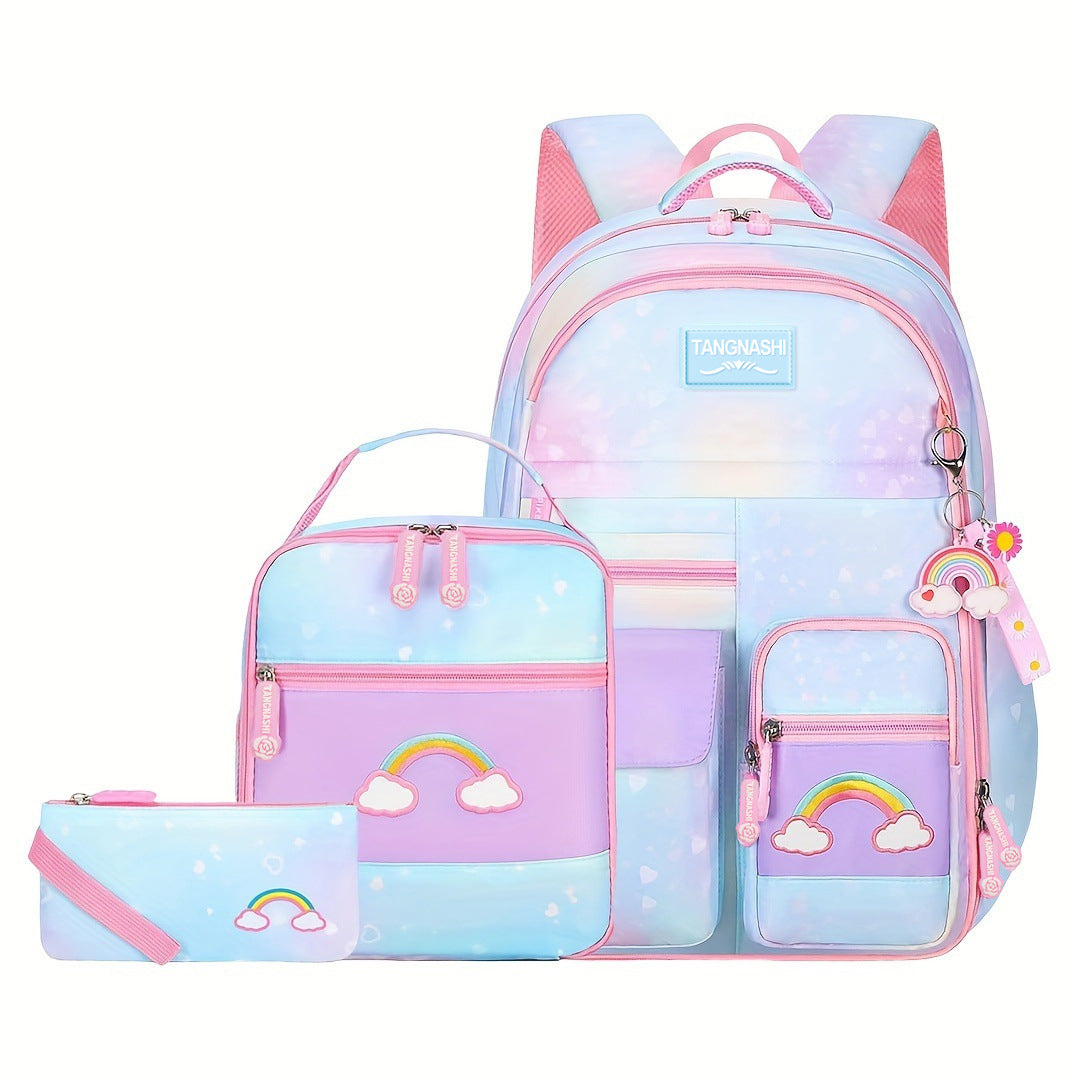 Elegant Fashion Children's Super Light Three-piece Backpacks