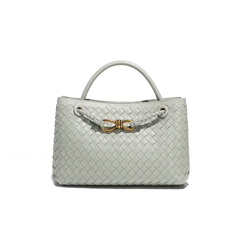 Women's Woven Bowknot Large Capacity Commuter High Bags