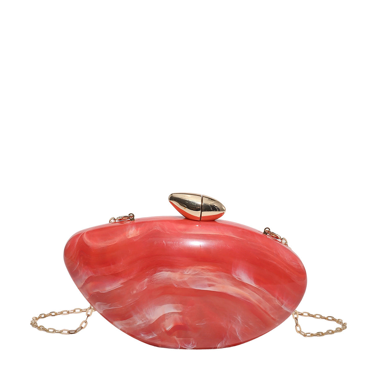 Women's Dinner Shell Acrylic Box Mango Clutch Bags