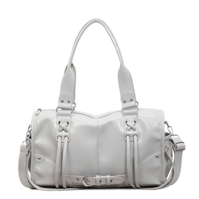 Loose Glossy Leisure Commute Large Capacity Retro Simple High Shoulder Bags