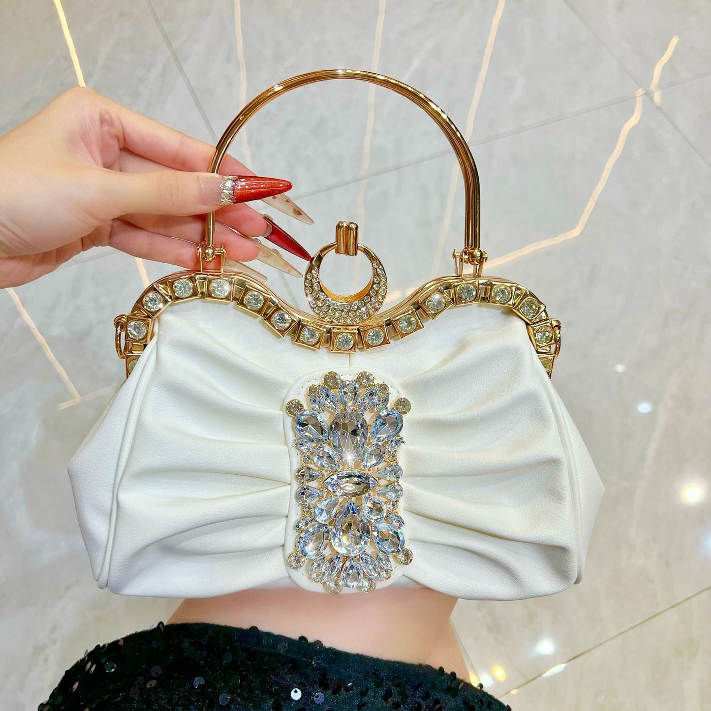 Diamond Fashion Bridesmaid Wedding Exquisite Banquet Dinner Bag