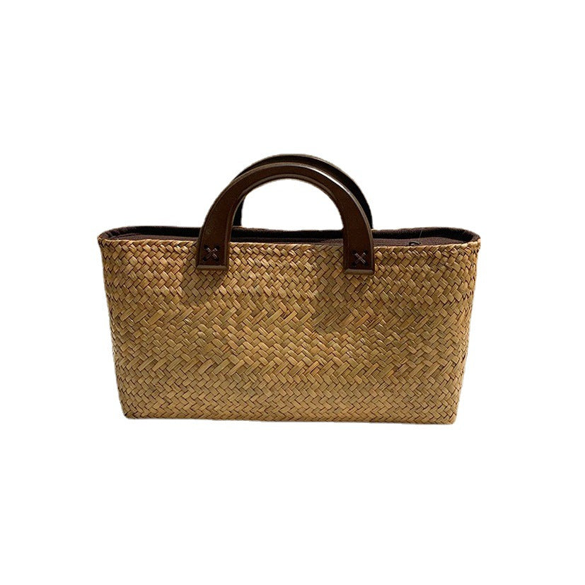Women's Thailand Straw Handmade Retro Hand-woven Fashion Artistic Women's Handbag
