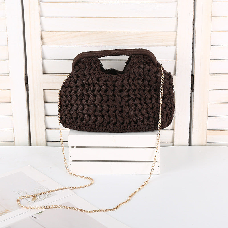 Women's Handmade Knitted Seaside Vacation Daily Leisure Portable Minority Bags