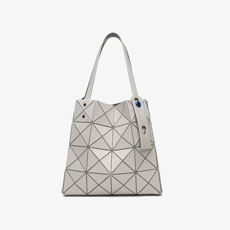 Casual Women's Diamond Geometric Box Portable Tote Bags