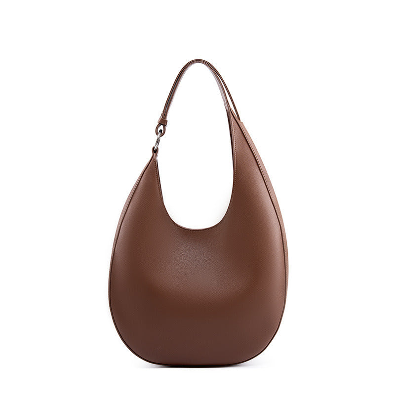 Women's Design Selenodont Semicircle Underarm Genuine Leather Women's Handbag