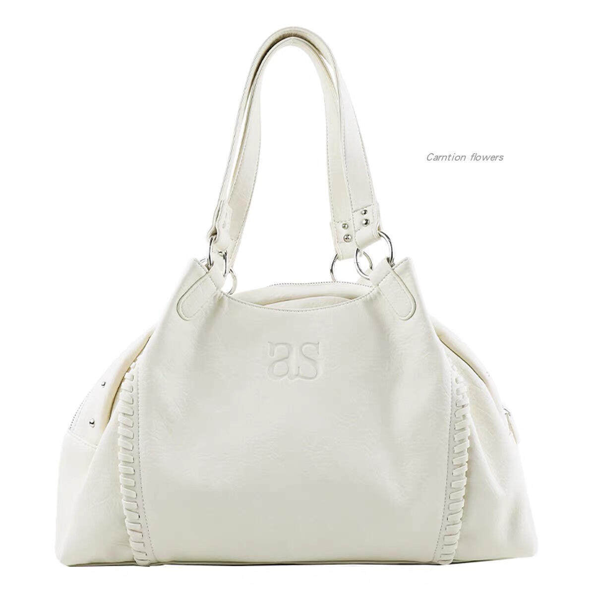 Women's Hobo Leather Motorcycle Niche Large Capacity Tote Bag