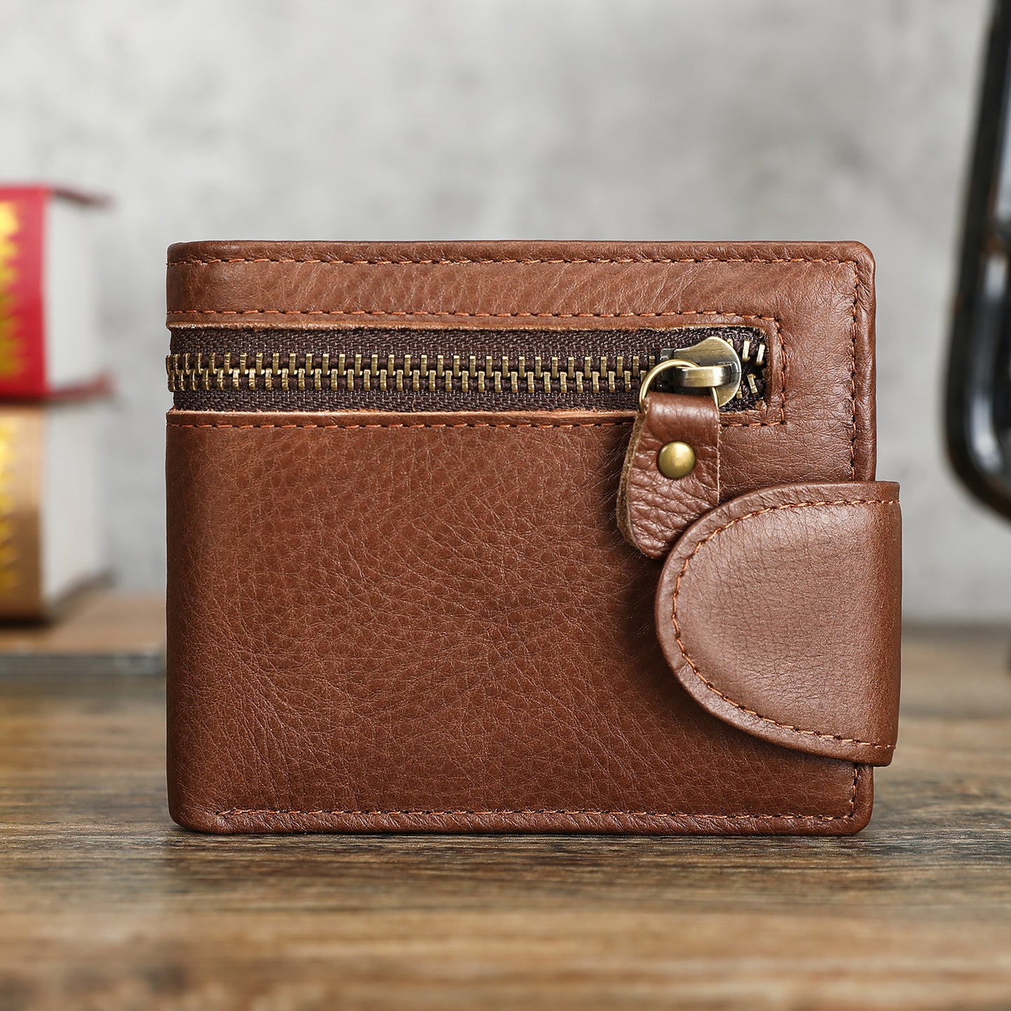 Men's Horse Leather Retro Genuine Large Capacity Men's Wallet