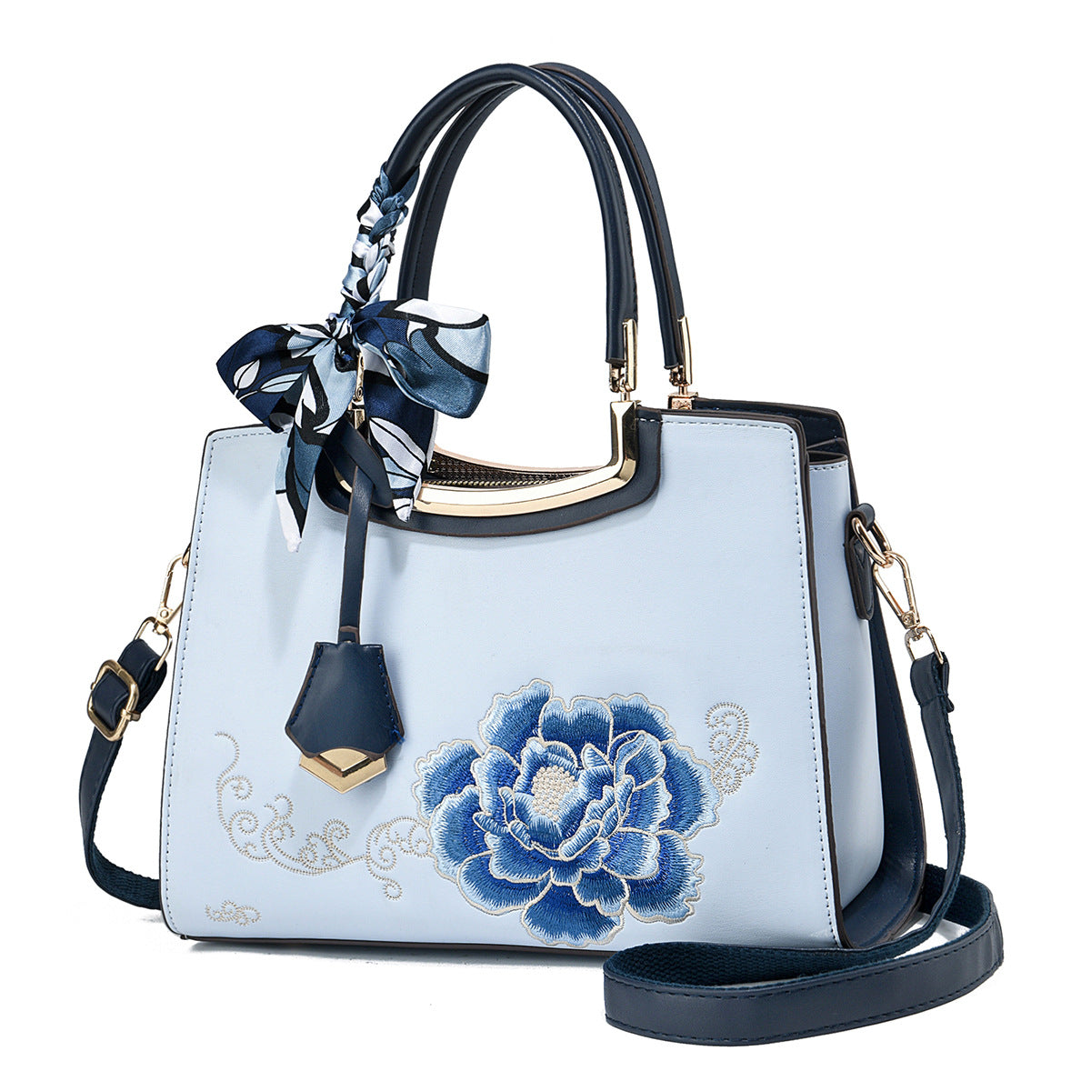 Women's Chinese Style Trendy Embroidery Mom Elegant Mother-in-law Women's Handbag