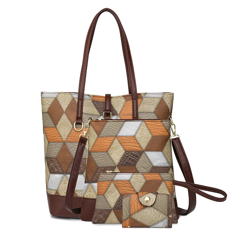Women's Mother Spring Soft Leather Commuter Big Lock