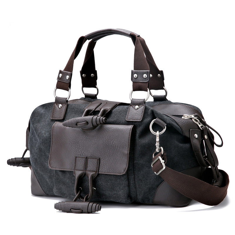 Men's Canvas Korean Style Fashion Large Capacity Men's Tote