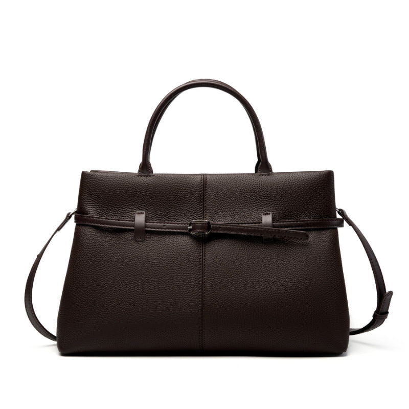 Women's High-grade Leather Large Capacity Commuter Women's Messenger Bag