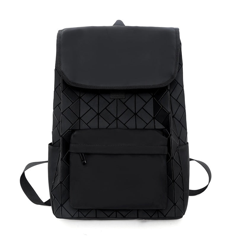 Men's Plaid Large Capacity Commuter Computer Early High College Student Schoolbag