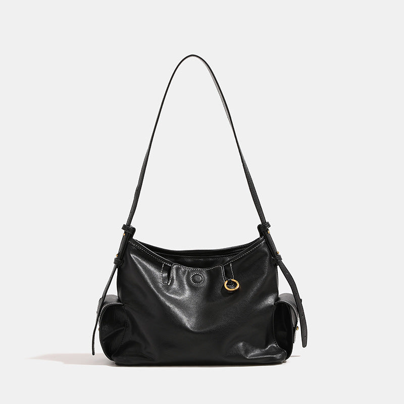 New Innovative Tracking Vegetable Tanning Soft Women's Leather Bag