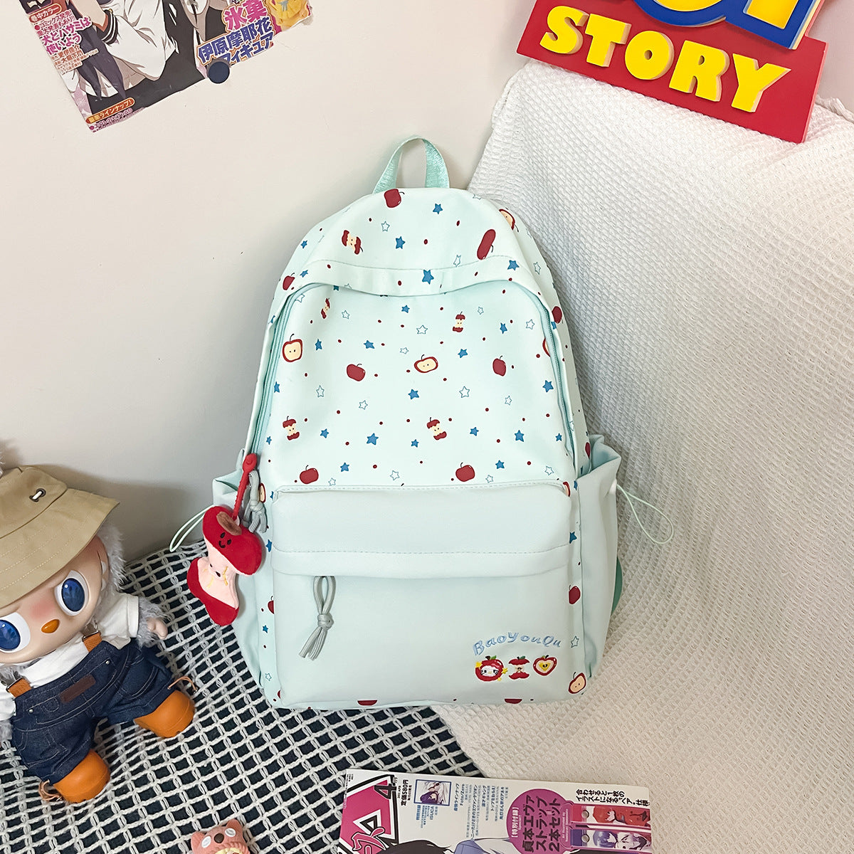 Style Good-looking Primary Secondary Lightweight Fresh Sweet Backpacks
