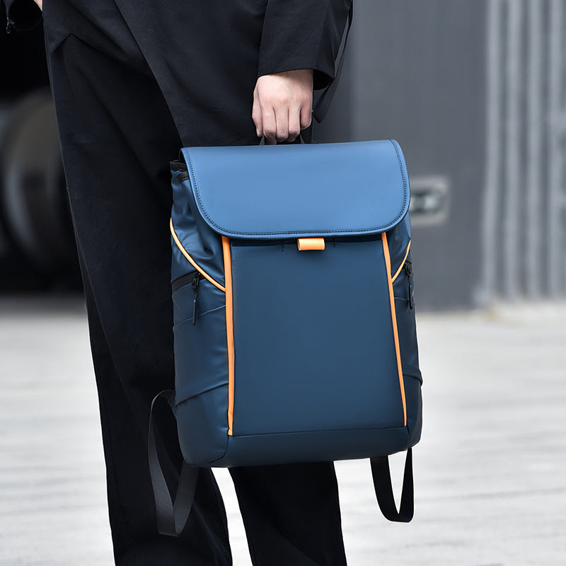 Men's Line Contrast Color Computer Stylish Good Bags
