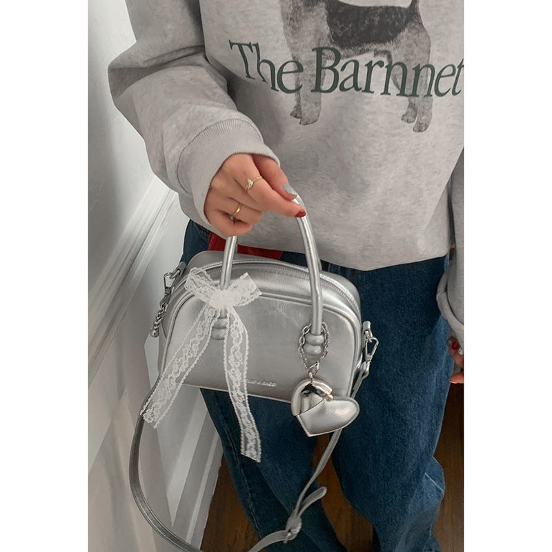 Women's Spring Fashion Portable Bowling Korean Small Square Bags