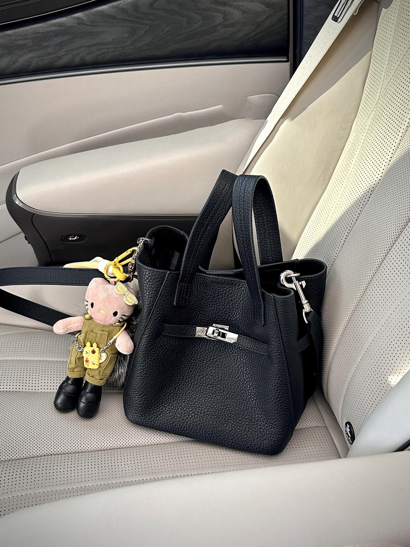Women's Minority Lychee Pattern High-grade Portable Vegetable Small Square Bag