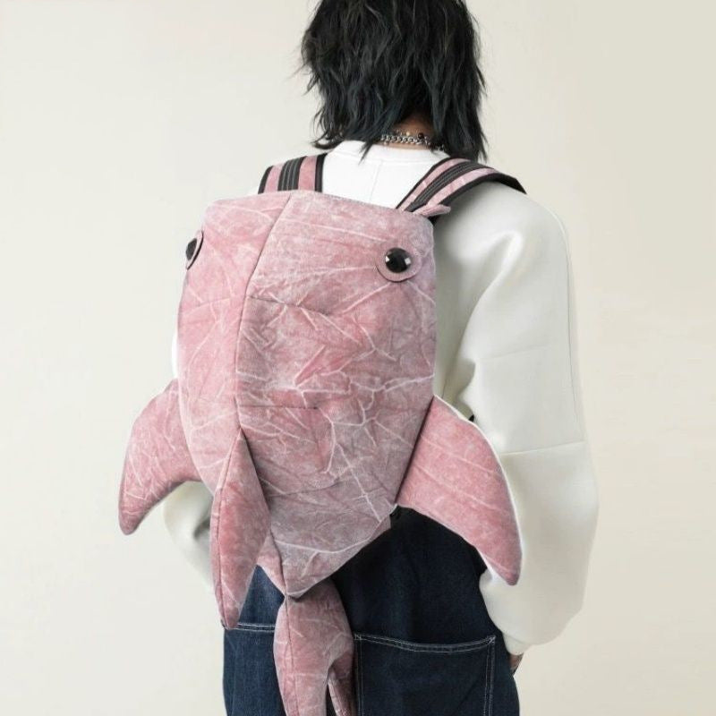 Women's & Men's Good-looking Trendy Zoo Whale Shark Fish Bags