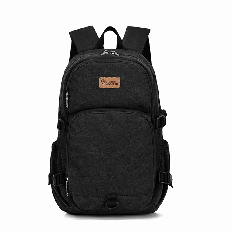 Men's Canvas Simple Daily Shopping Large Capacity Backpacks