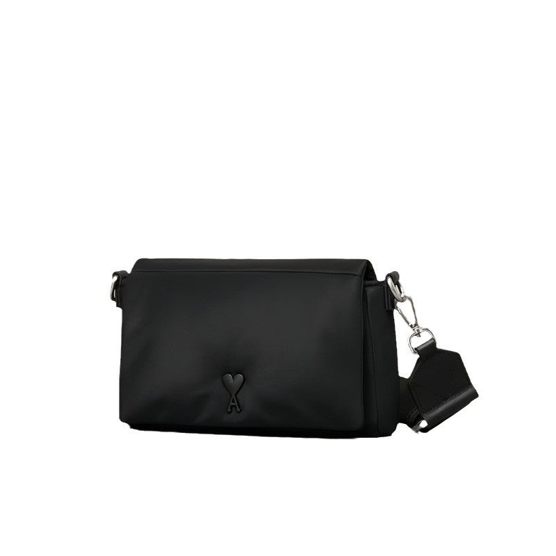 Classy Unisex First Layer Cowhide Love Shoulder Bags