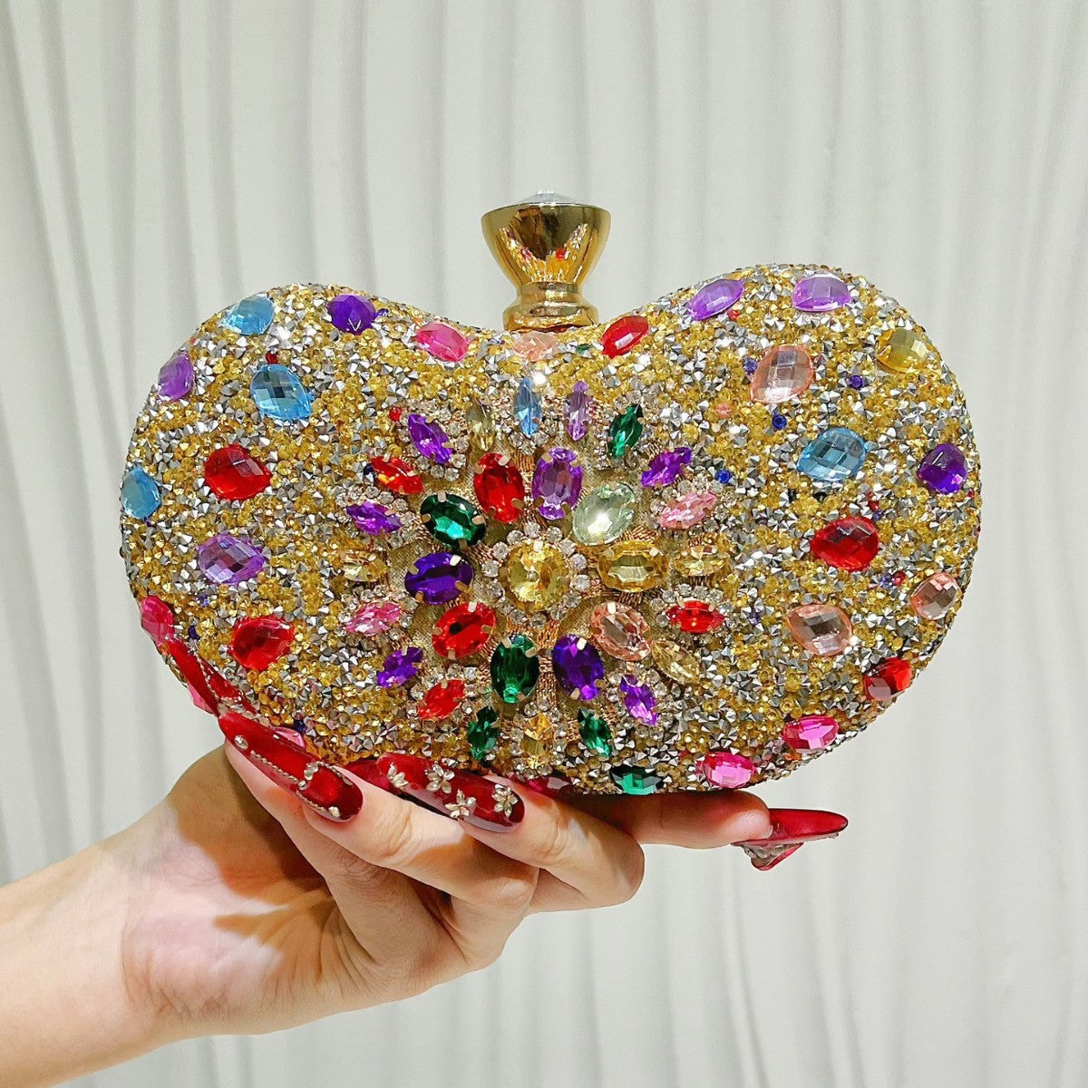 Women's Wedding Clutch Flower Portable With Cheongsam Dinner Bag