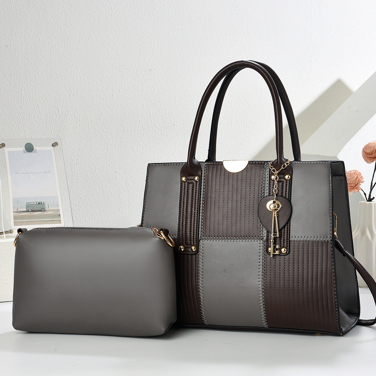 Women's Fashion Large Capacity Combination High-grade Embroidery Women's Handbag
