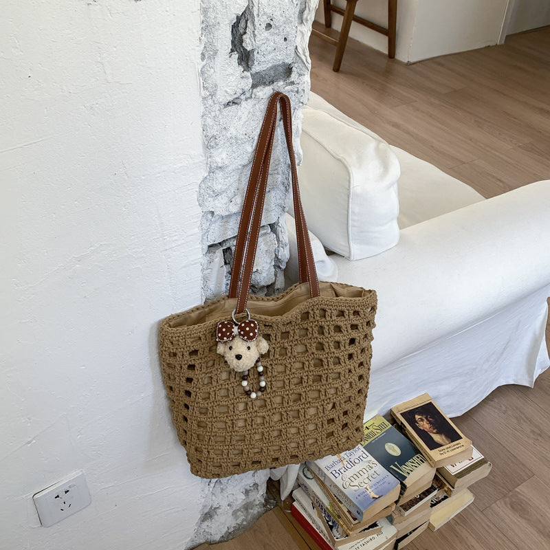 Holiday Woven Light Luxury Commuter Fashionable Stylish Hollow Bags