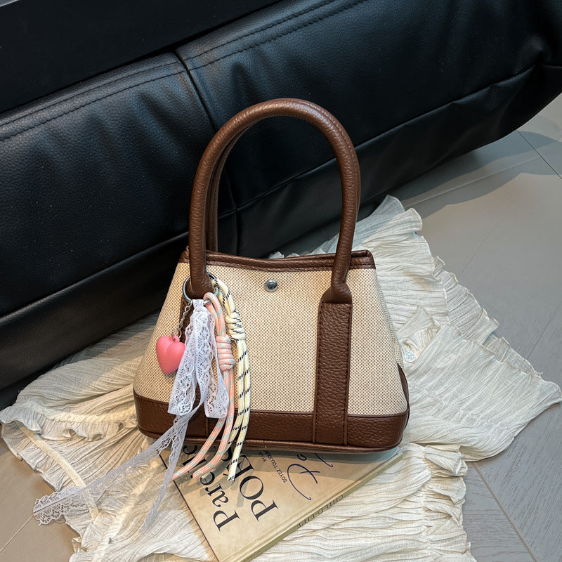 Women's Super Popular Niche Contrast Color Fashion Handbags