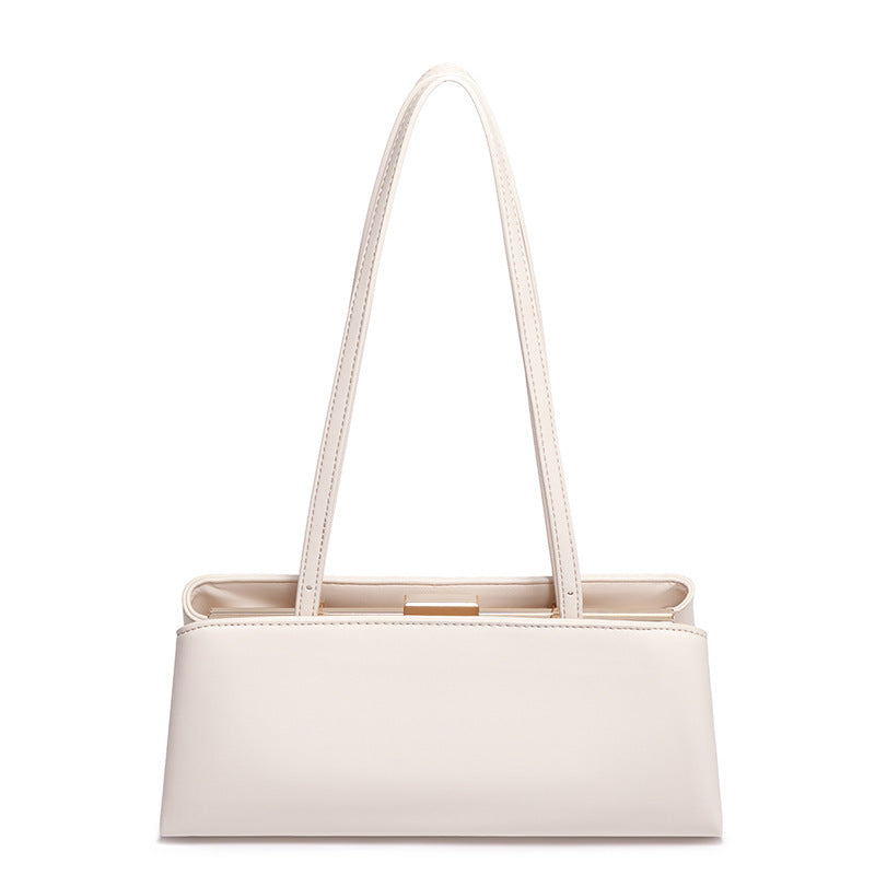 Women's Commuter Retro Clip Underarm Baguette High-grade Tote Bag