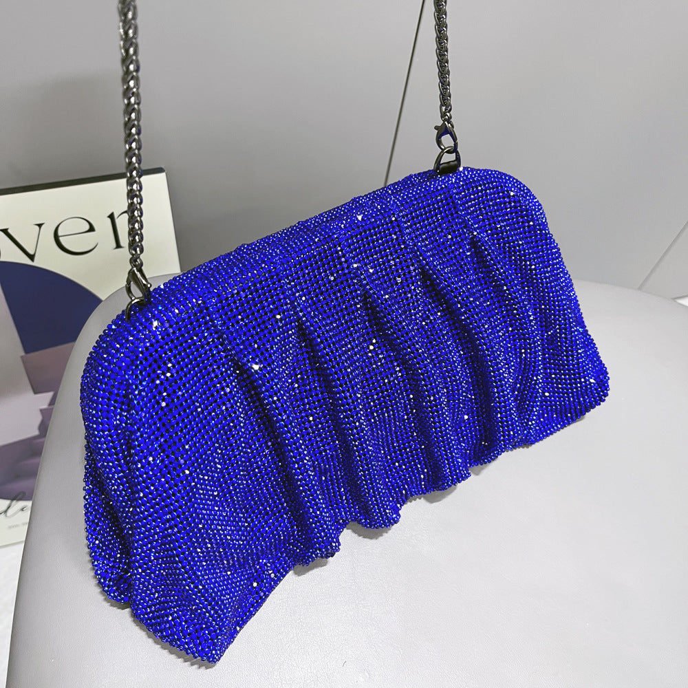 Women's Shiny Rhinestone Clip Diamond Lady's Women's Clutch