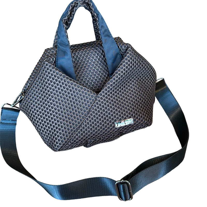 Women's Fashion Mesh Rhombus Personality Geometry Commuter Women's Clutch