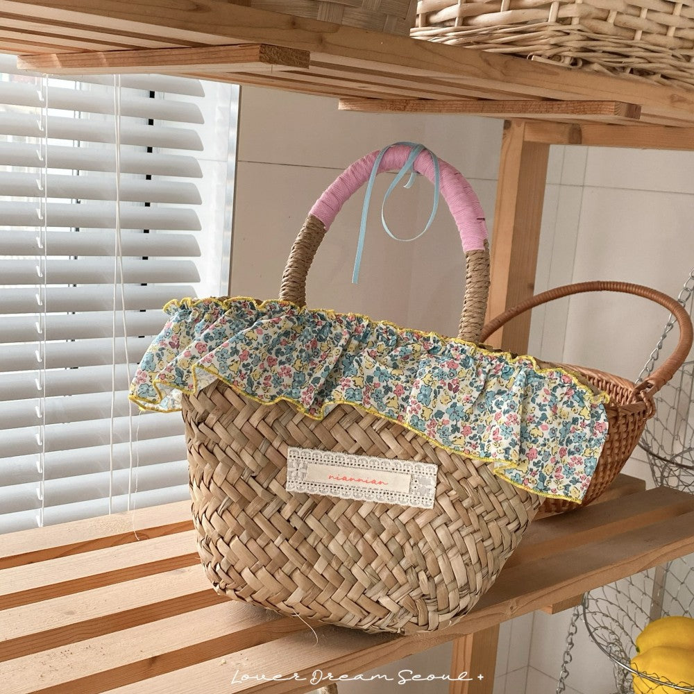 Women's Straw Woven Edge Vacation Beach Summer Women's Handbag