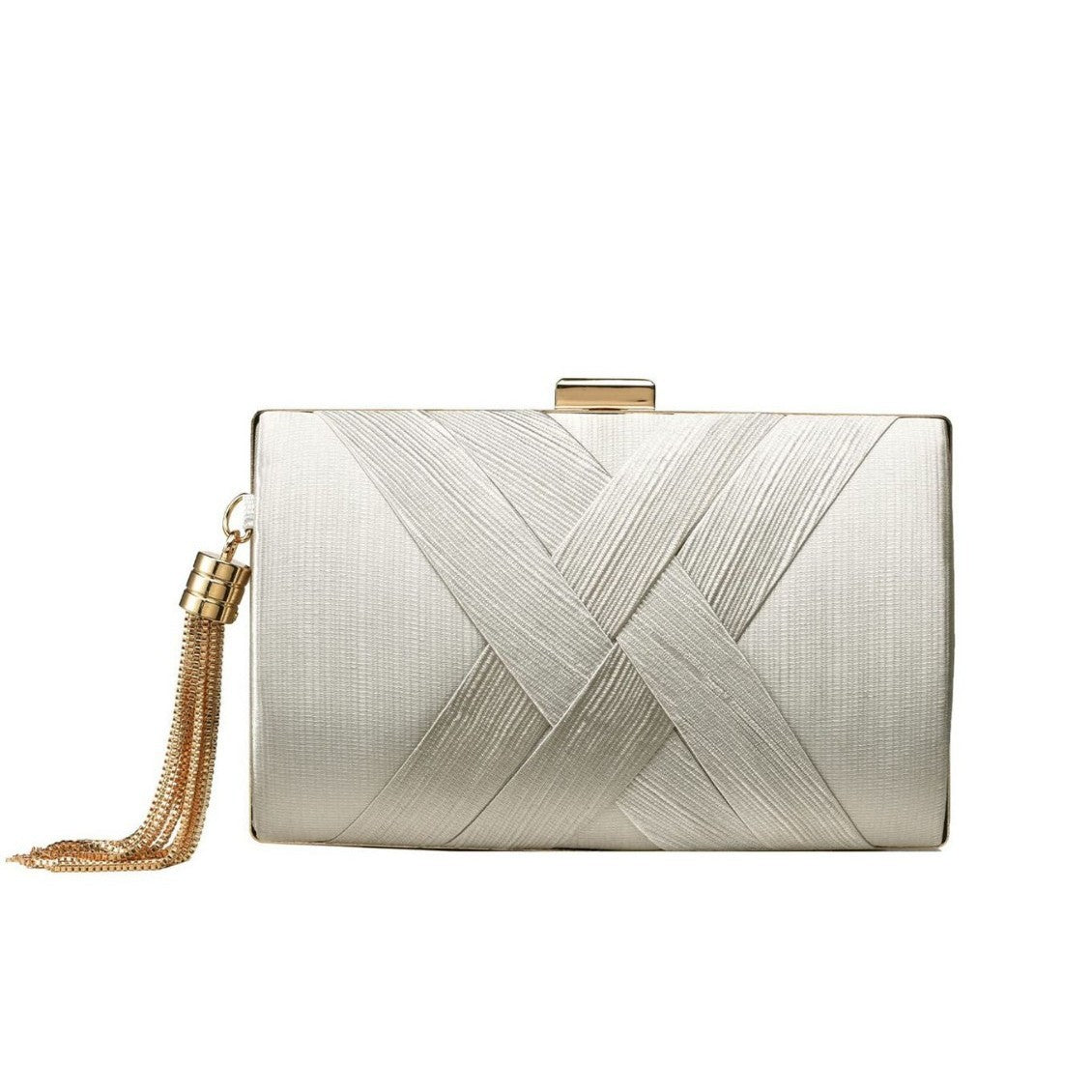 Unique Women's Fashion Woven Clutch Box Dinner Bag