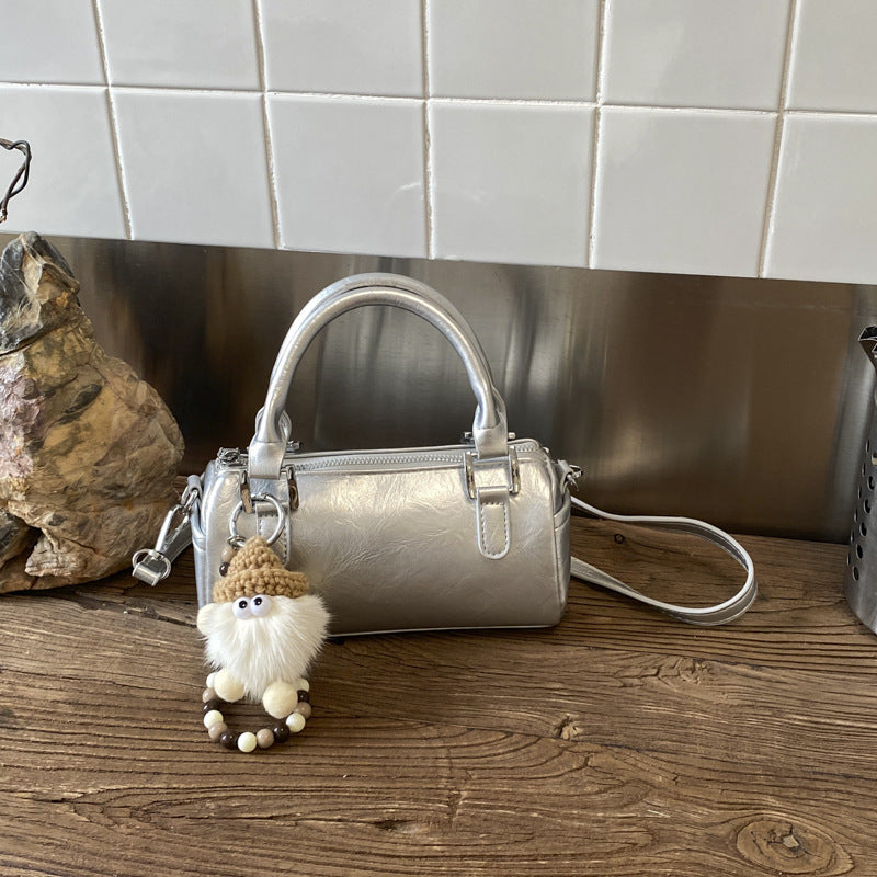 Fashion Popular Cylinder Boston Hand Holding Women's Shoulder Bag