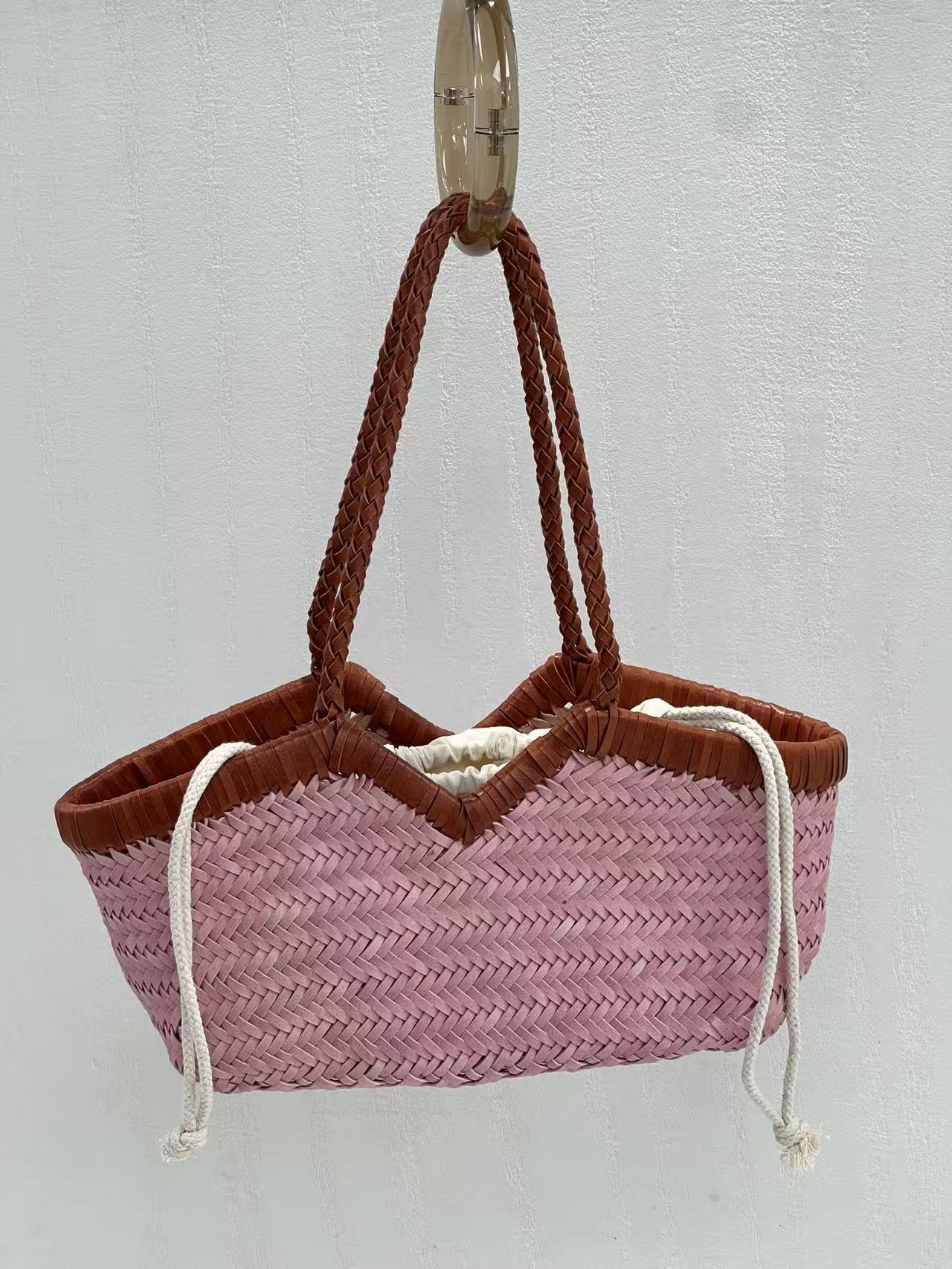 Hand-woven Large High-grade Food Basket Vacation Shoulder Bags