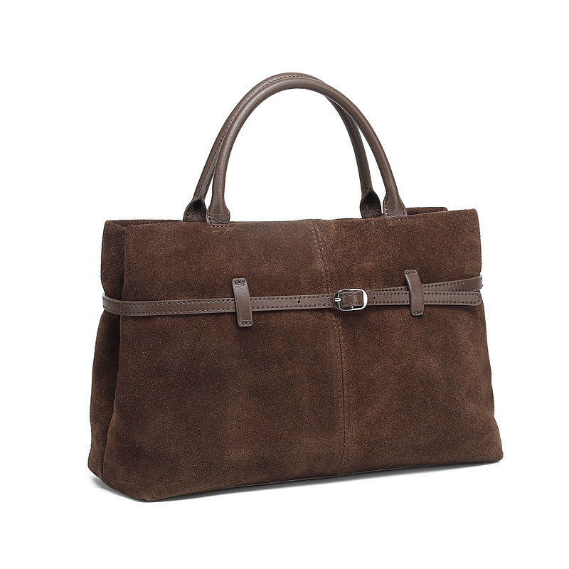 Women's Large Suede Matte Leather Capacity Loose Women's Messenger Bag