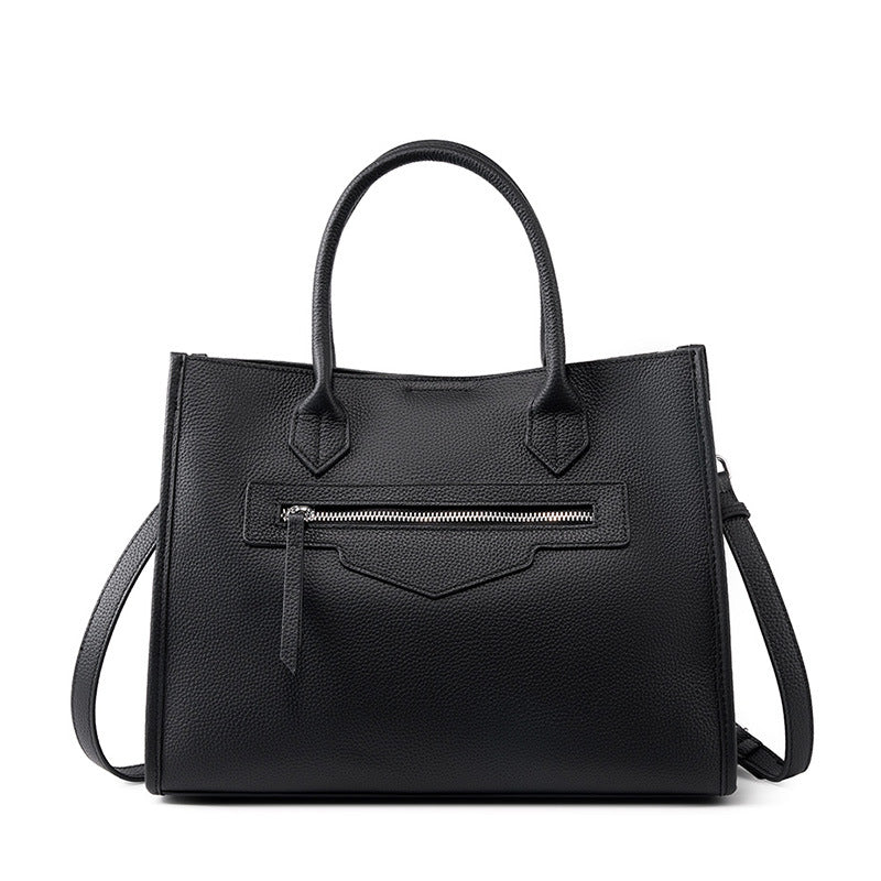 Women's Big Large Capacity Leather Design Advanced Computer Official Bags