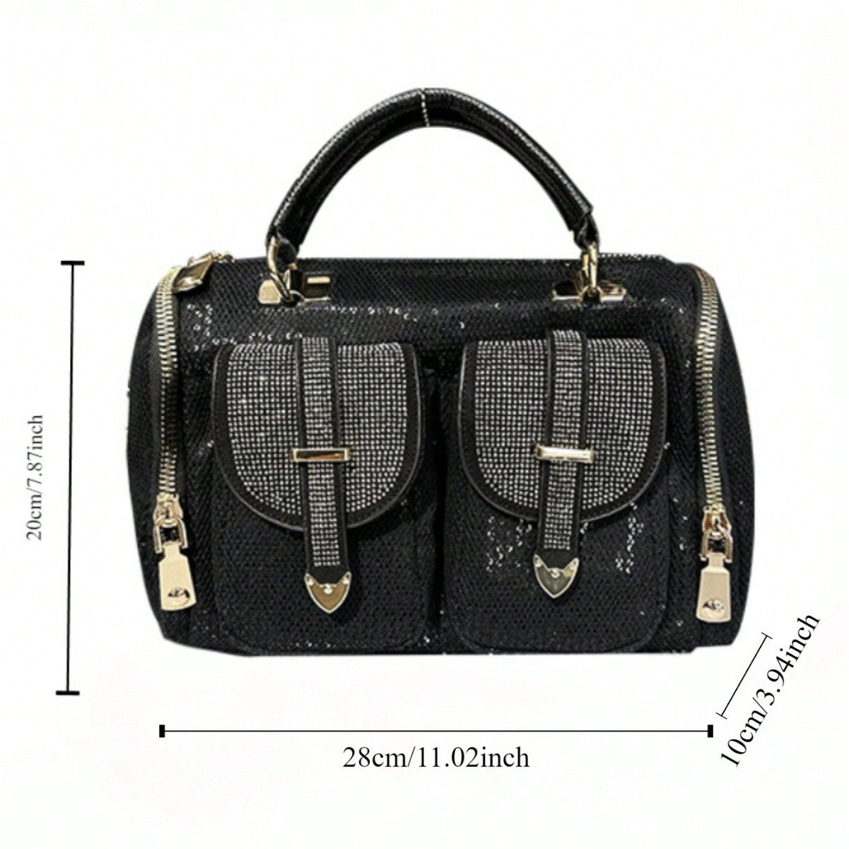 Women's Elegant Diamond Decorations Gorgeous Light Luxury Women's Shoulder Bag
