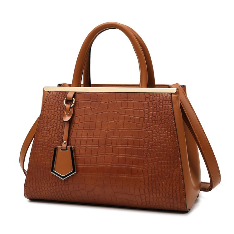 Women's Stone Pattern Patchwork Three-piece Set Mother Handbags