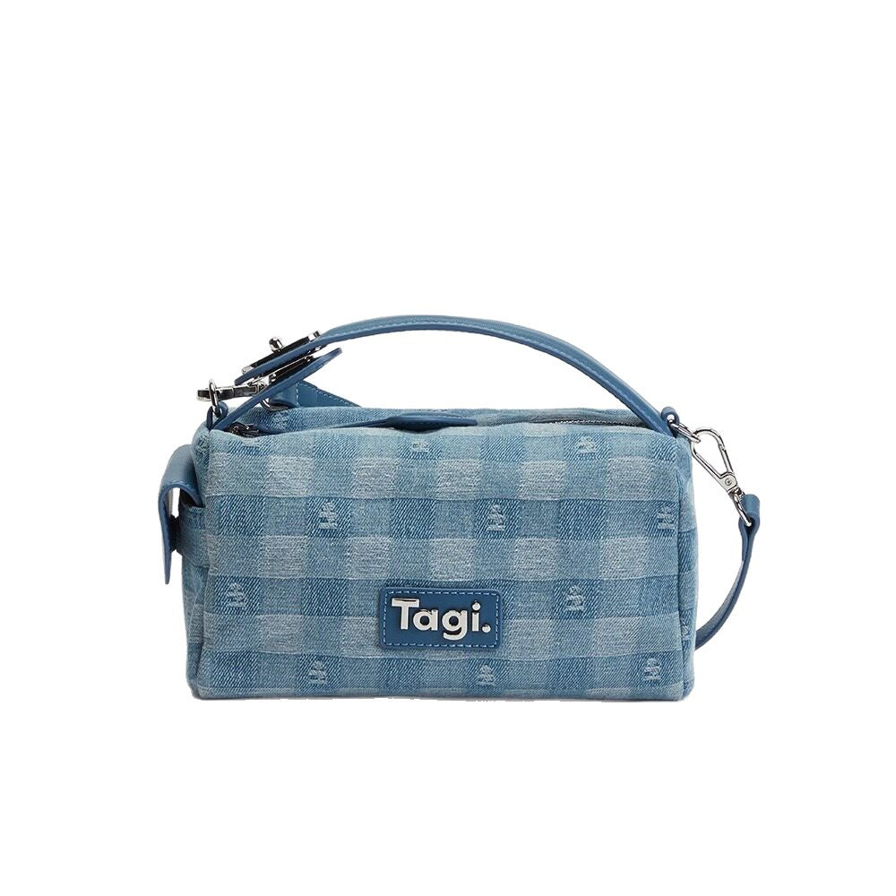 Lamb Wool Denim Mohair Portable Commuting Women's Messenger Bag