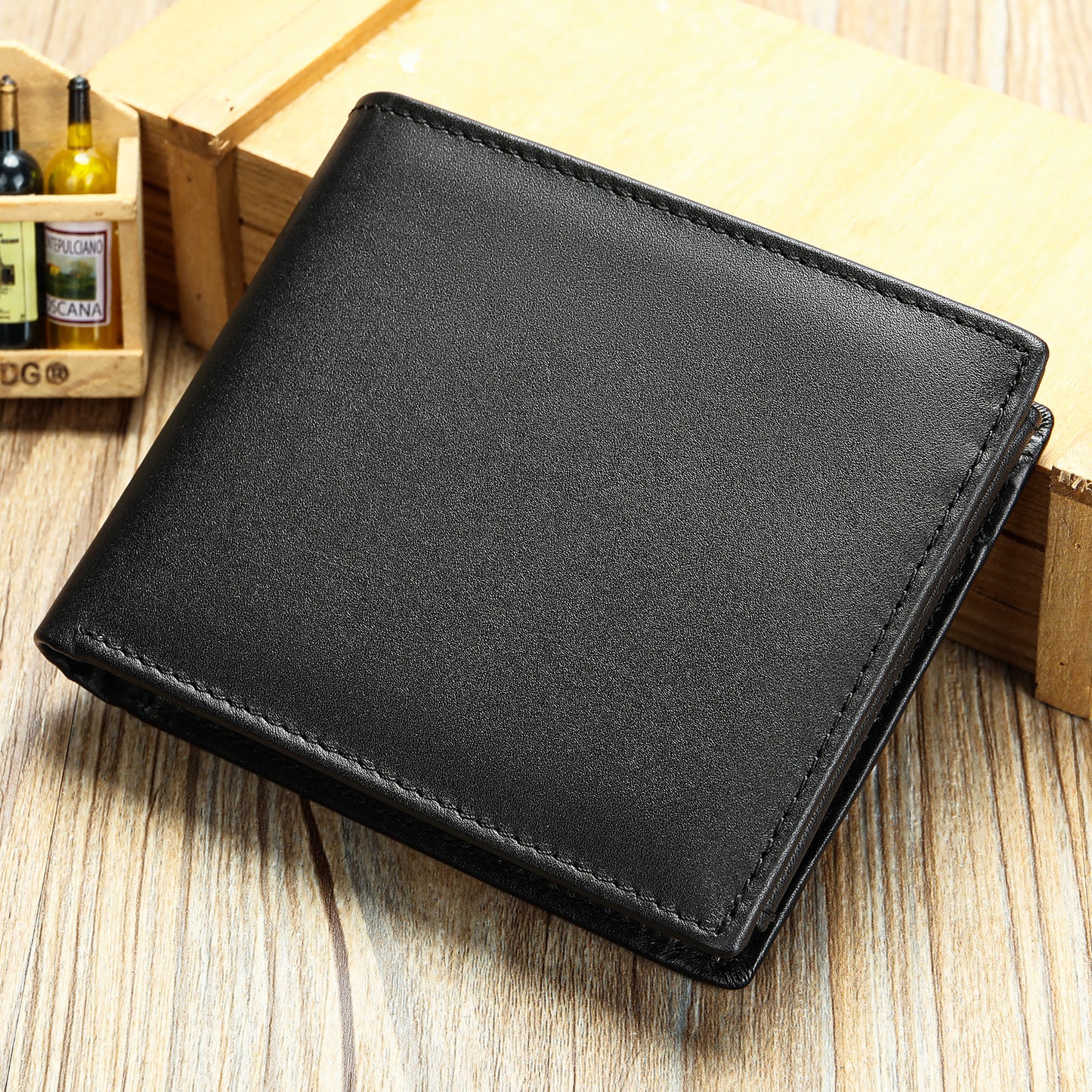 Men's Fashionable Elegant Leather For Man Leisure Men's Wallet