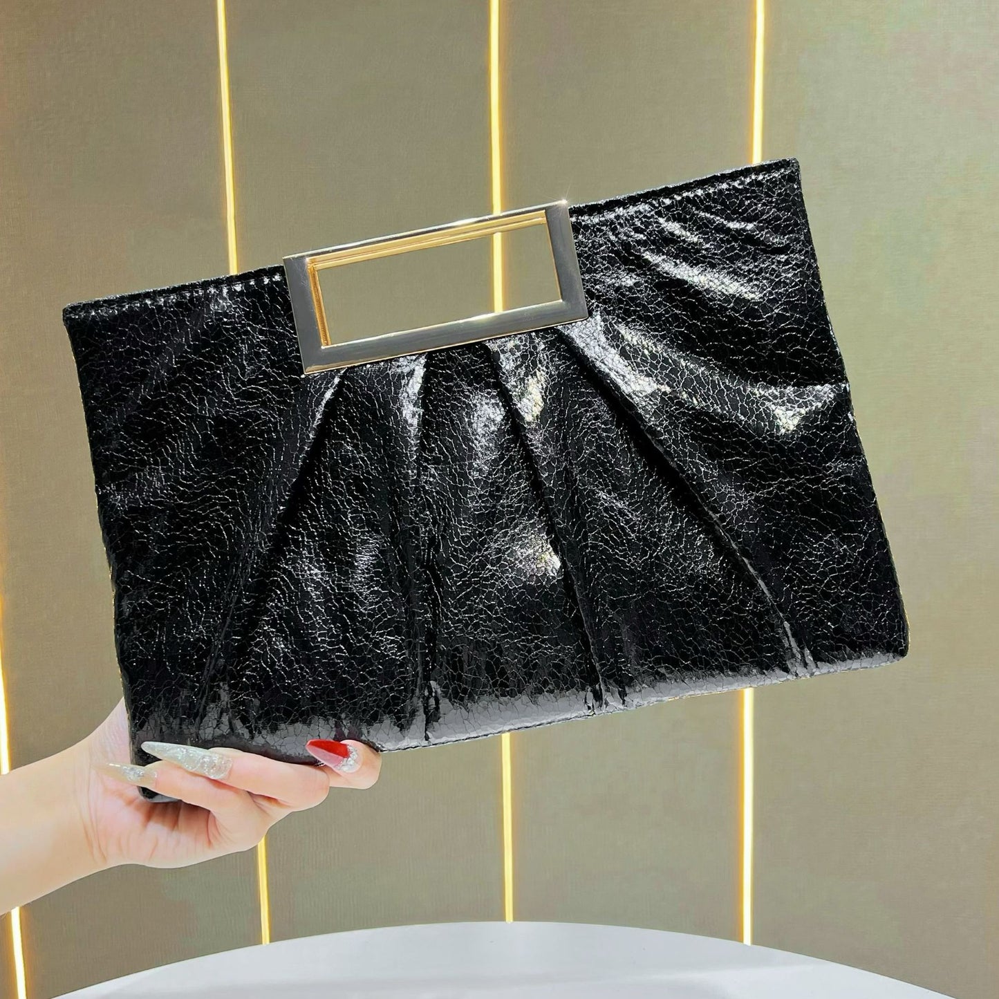 Sequined Large Capacity Clutch Vintage Chain Dinner Bag