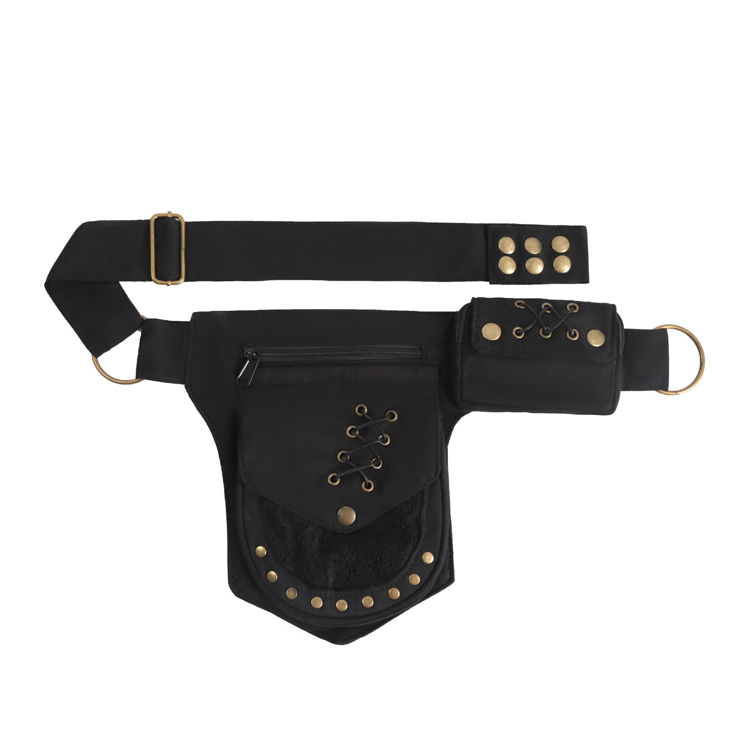 Women's & Men's Retro Rivet Leg Multifunctional Durable For Women's Chest Bag, Fanny Pack