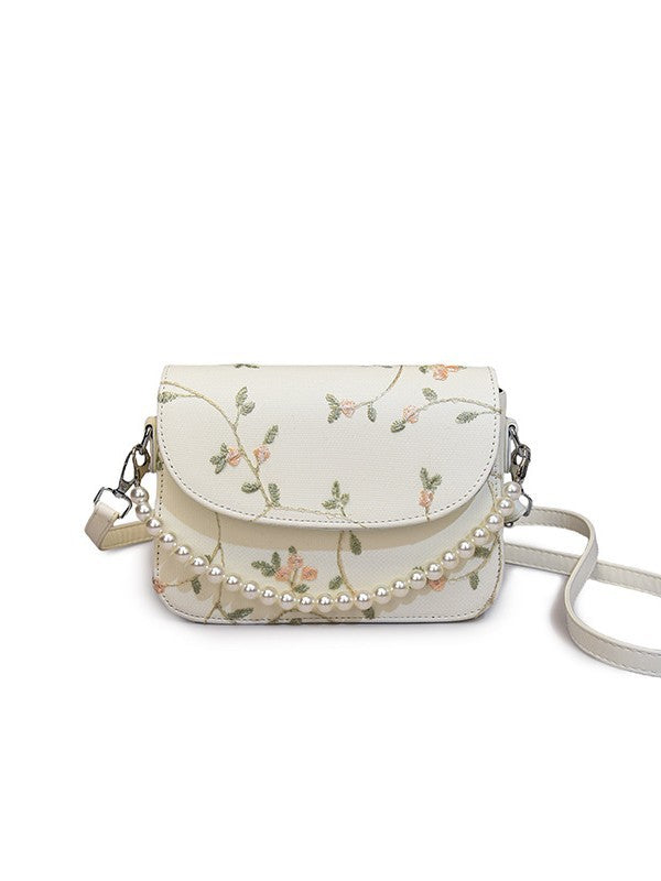 Women's Popular Lace Fashion Pearl High-grade Women's Shoulder Bag